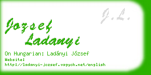 jozsef ladanyi business card